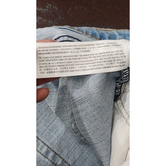 Abercrombie & Fitch 36/22 Ultra High Rise‎ 90s Straight Criss Cross Curve Jeans - Picture 7 of 13